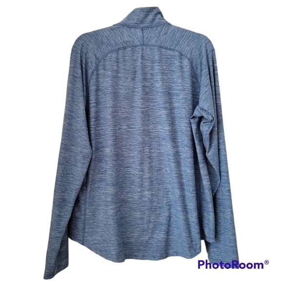 All in Motion athletic long-sleeve top, 1/4 zip high neck, L, EUC - Picture 3 of 6